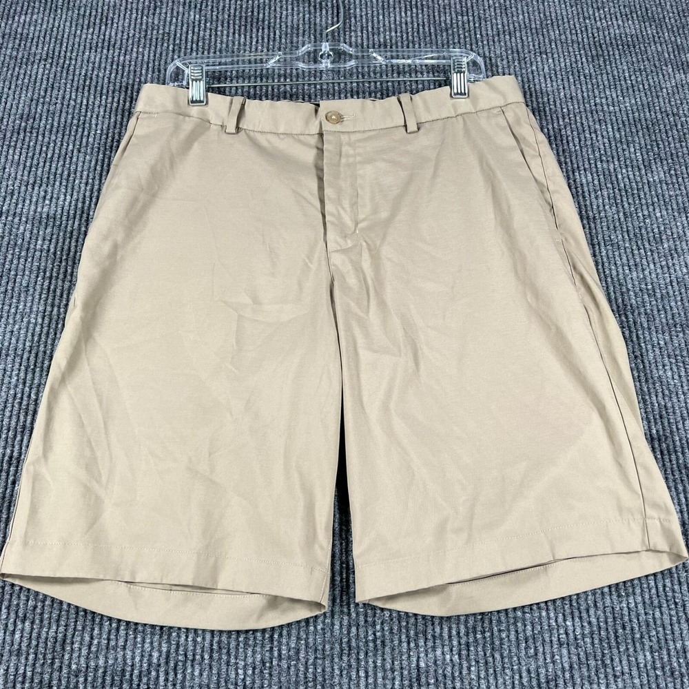 Nike Mens Shorts Size 32 Khaki Chino Golf Dri-Fit Lightweight Outdoor Casual